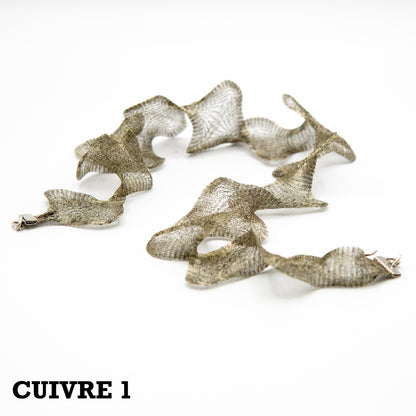 BEVERLY SMART Sautoirs Collier diaphane en filet tricoté