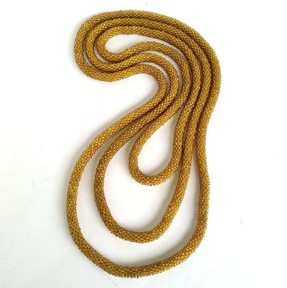 BEVERLY SMART Sautoirs Opéra 70cm / Dorée Collier de perles en verre, simple et élégant - les classiques