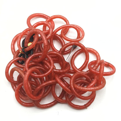 BEVERLY SMART Sautoirs Rouge Chaine de lunettes à maillons en tongs recyclées