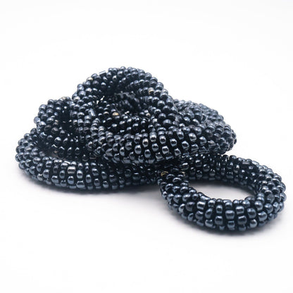 BEVERLY SMART Sautoirs XXL 116cm / Etain Collier de perles en verre, simple et élégant - les classiques